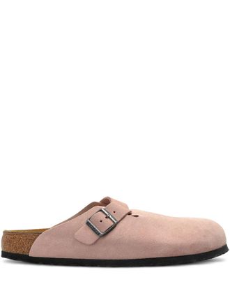 Birkenstock Boston BS suede mules - men - Suede/Rubber/Calf Leather - 42 Regular - Pink