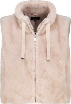 Monari Gilets - Dames - Jassen - Beige - Maat: 3XL