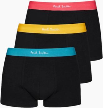 Paul Smith Mens PS Paul Smith 3 Pack Mix Trunks 79 BLACK - Size: 35/34/32