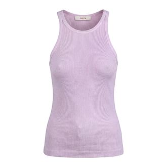 Jucca Sleeveless Tops, female, Pink, Size: L Ribbed Tank Top