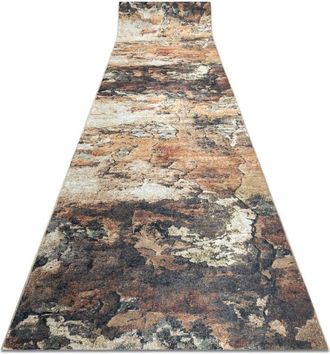 RugsX Rugsx - Runner anti-slip lotus abstract 52910 beige washable 80cm beige 80x700 cm