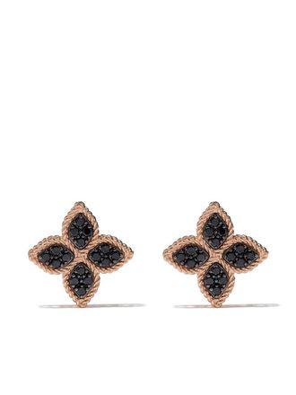 Roberto Coin Orecchini Princess Flower in oro rosa 18kt con diamanti