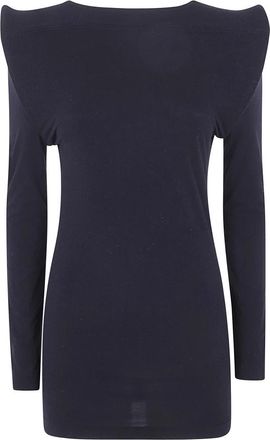 Junya Watanabe Trui met bootnek en lange mouwen - Dames - Ronde hals truien - Zwart - S - Truien & Vesten