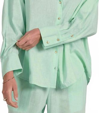 Elan Button Down Shirt In Mint