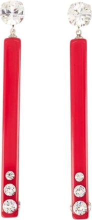 Isabel Marant Karlie Oorbellen - Dames - Oorbellen - Grijs - ONE Size - Leer - Accessoires