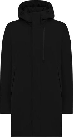 Duno Zwarte militaire stijl parka jas - Heren - Parka Jassen - Zwart - 2XL - Nylon - Jassen