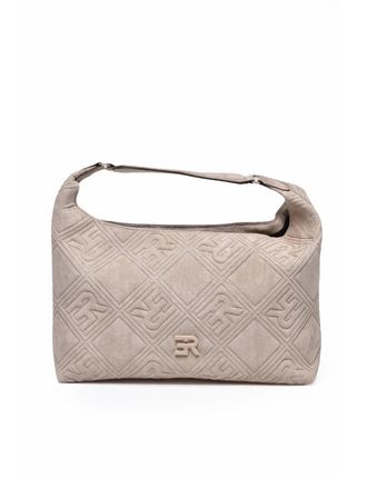 Ermanno Scervino Valentina Shoulder Bag With Suede Effect And Quilted Design