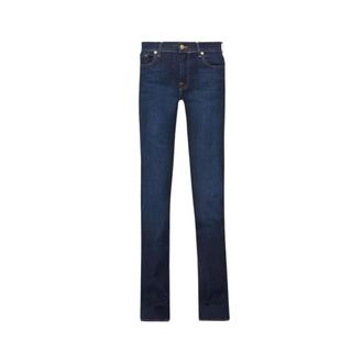 7 For All Mankind Tapered Jeans - Dames - Jeans - Blauw - Maat: W27 Leer