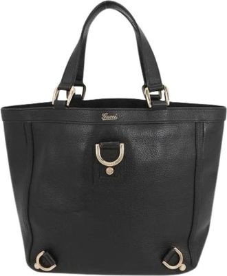 Gucci Pre-owned Handbags, female, Black, Size: ONE SIZE Pre-owned Abbey Tote Bag
