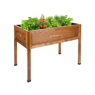 OEM Jardinera Elevada Para Balc&oacute;n, Terraza Y Jard&iacute;n 110x55x80cm - Herbario De Madera Con Patas - Jardinera Con Patas Para Flores, Hierbas, Verduras - Jard