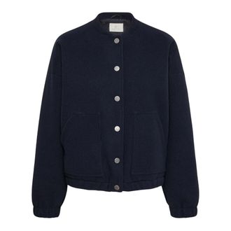 Kaffe Bomberjack - Dames - Jassen - Blauw - Maat: 3XL