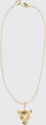 Forte_Forte Collana girocollo in bronzo e viscosa con ciondolo