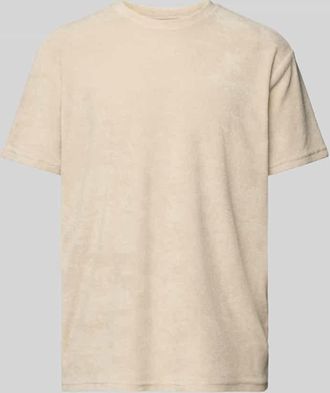 Only & Sons T-Shirt mit geripptem Rundhalsausschnitt Modell HELLAS in Beige, Gr&ouml;&szlig;e XXL