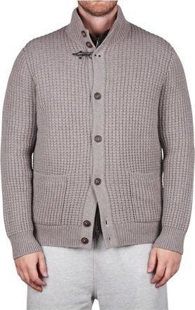 Fay Cardigan Gilet Stacc. F.8 - Heren - Truien - Beige - Maat: L Zijde