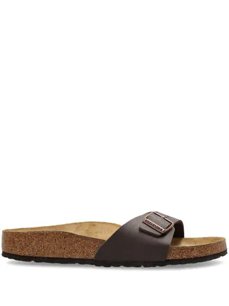 Birkenstock Madrid slides - women - Calf Suede/Calf Leather/Polyethylene vinyl acetate (PEVA) - 36 Regular - Brown