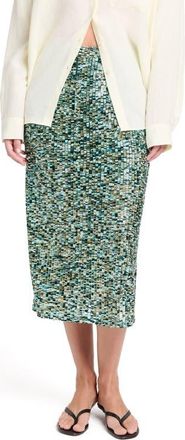 TWP Sylkie Sequin Skirt in Multi Darkest Spruce at Nordstrom, Size 4