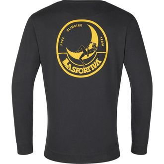 La Sportiva Climbing On The Moon Sweatshirt - Mens in Carbon/giallo at Nordstrom, Size X-Large