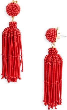 Carolina Herrera Tassel Earrings in Herrera Red at Nordstrom