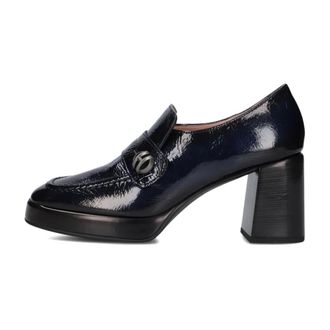 Hispanitas Schoenen, Dames, Blauw, 40 EU, Leer, Blauwe Lakleren Hakken