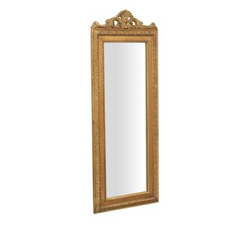 Biscottini International Biscottini - Specchio Da Parete Specchio Bagno Con Cornice Oro Specchio Shabby Specchio Da Parete Specchio Camera Letto 90x35x4 Cm