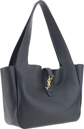 Saint Laurent Womens Le 5 &Agrave; 7 Bea Shoulder Bag Nero Calf Leather Bos Taurus
