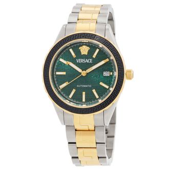 Versace Hellenyium Automatic Green Dial Mens Watch VEQCA0524