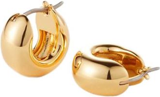 JENNY BIRD Mini Tome 14k Gold Hoop Earrings - One Size