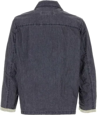 Fay Mens Archive Jacket Navy Linen