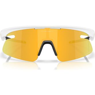 Oakley Gender Inclusive Rslv Lite 50mm Rectangle Sunglasses in Matte White /Prizm 24K at Nordstrom