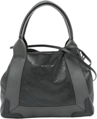 Balenciaga Pre-owned Handbags, female, Blue, Size: ONE SIZE Pre-owned Vintage Leather Handbag