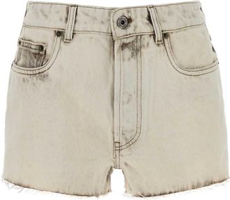 Miu Miu White Denim Shorts