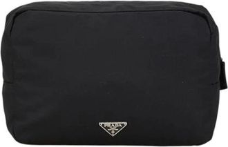 Prada Pre-owned Clutches, female, Black, Size: ONE SIZE Pre-owned Nylon prada-bags