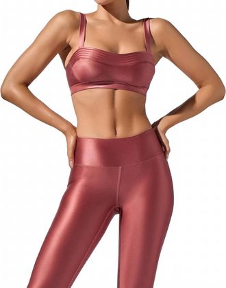 Heroine Sport Celine Sports Bra In Rose