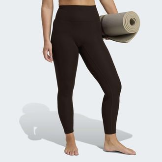 adidas Trainingstights ADIDAS PERFORMANCE ADIDAS ALL ME RIB 7/8 LEGGINGS, Damen, Gr. XXL, N-Gr, aurora coffee, Obermaterial: 86% Polyester, 14% Elasthan, 7/8