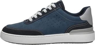 Clarks Courtlite Run Lage Veterschoenen - Heren - Sneakers - Blauw - 41 1/2 EU - Schoenen