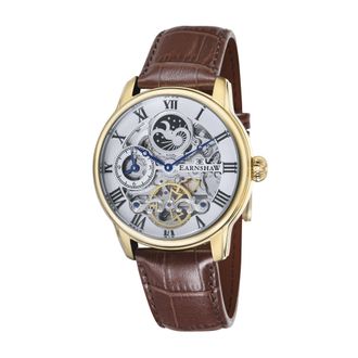 Earnshaw Longitude Mens Automatic Medallion Gold Watch ES-8006-02 - One Size