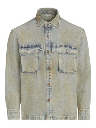 Guess Co bleached-effect denim jacket - Blue