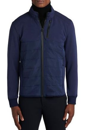 Bugatchi Water Resistant Hooded Jacket in Midnight at Nordstrom Rack, Size Xx-Large