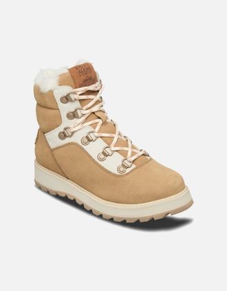 Roxy Womens Roxy Womens Bradie Thermal Insulated Leather Snow Boots - Brown - Size: 5