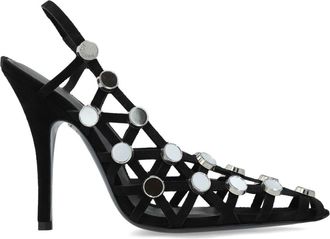 The Attico Pumps Grid 100mm - Nero
