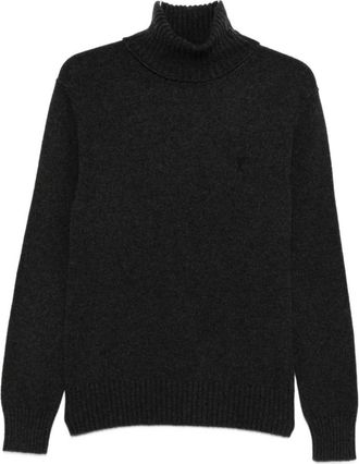 Ami De Coeur Turtleneck Sweater - Heren - Cashmere truien - Zwart - S - Kasjmier - Truien & Vesten