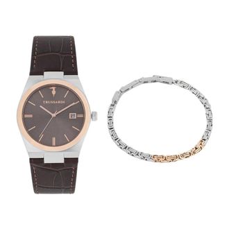 Trussardi Accessoires, Heren, Bruin, ONE Size, Watches