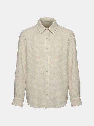 God's True Cashmere Pearlescent Ombr&eacute; Tartan Cashmere Shirt Size: XL
