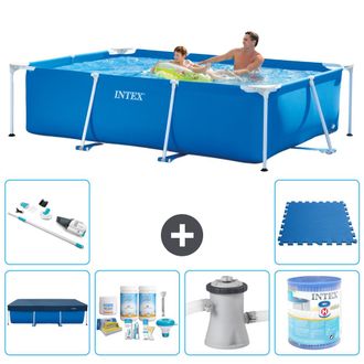 Intex Piscina Con Estructura Rectangular - 260x160x65 Cm - 7-piezas S40119
