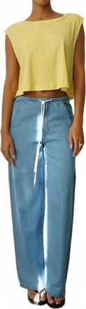 LnA Dusty Soft Denim Pant In Light Blue