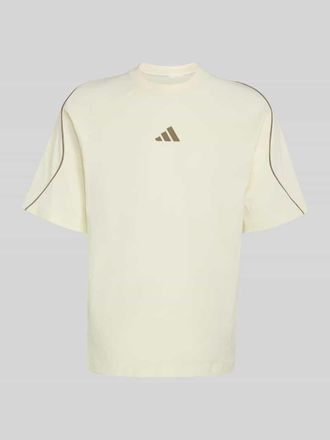 adidas Regular Fit T-Shirt aus reiner Baumwolle in Offwhite, Gr&ouml;&szlig;e XXL