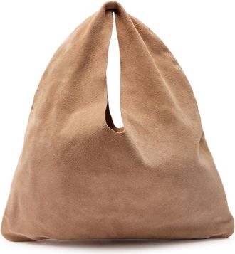 The Row The Row Small Bindle Suede top Handle bag - Beige - One Size