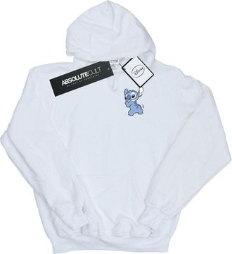Disney Heren Lilo And Stitch Achterzijde Borst Print Hoodie (Wit)