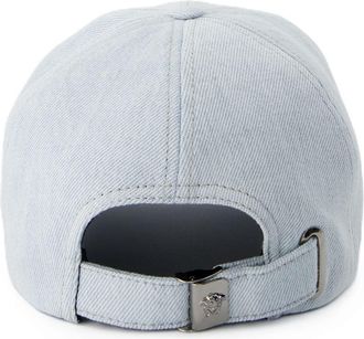 Versace Mens Baseball Cap Light Blue Cotton