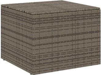 vidaXL Caja de almacenaje de jardín ratán sintético gris 291L Vidaxl